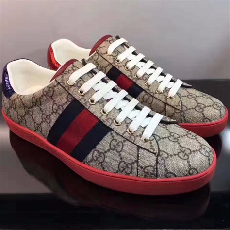 gucci ace gg supreme sneaker for sale|gucci ace sneakers gg print.